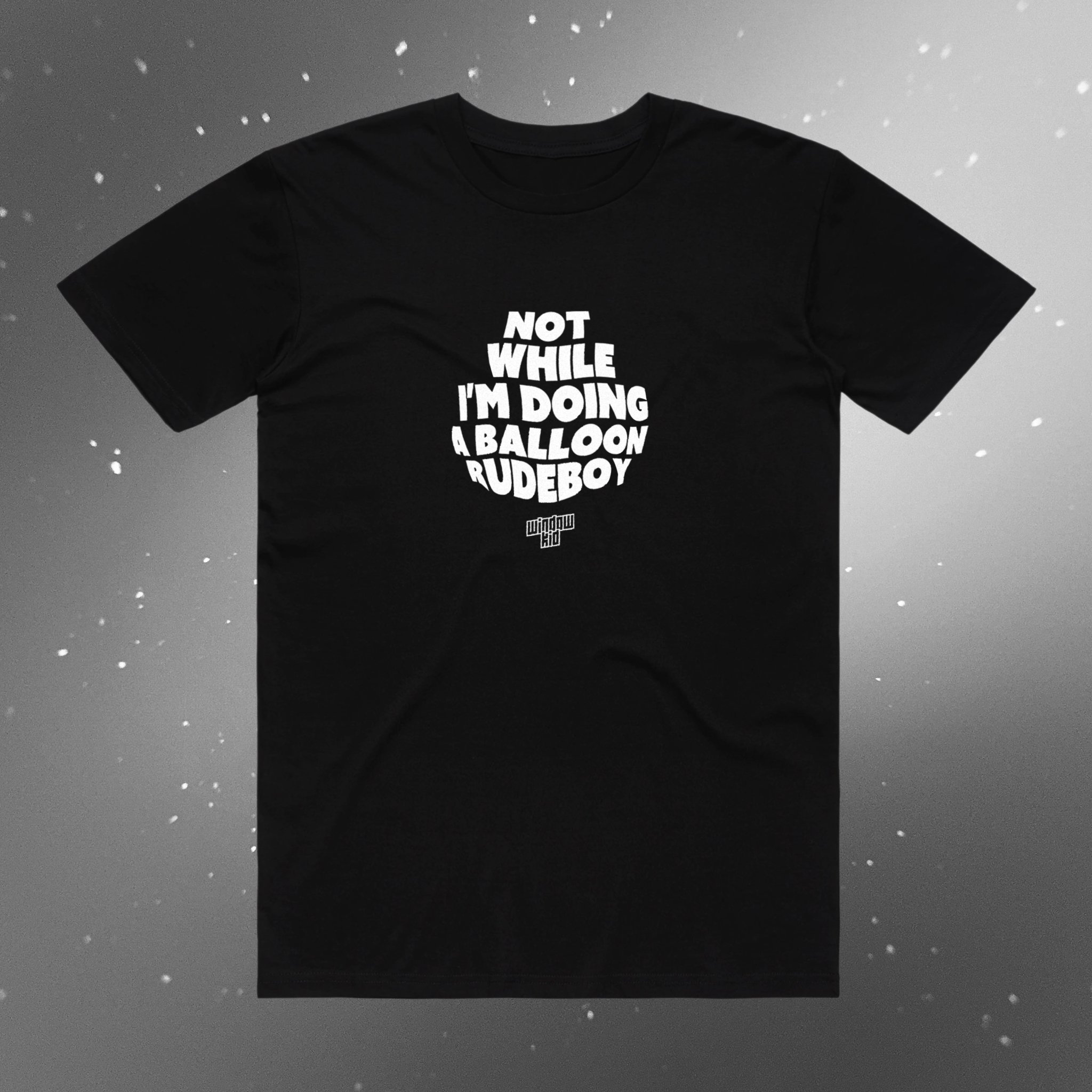BALLOON T SHIRT BLACK — CRUCAST